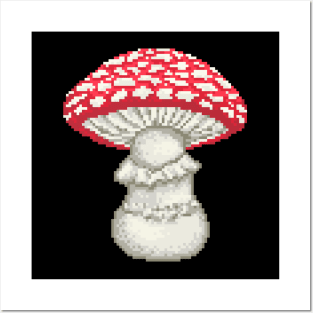 Pixel Fly Agaric Posters and Art